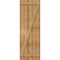 Ekena Millwork Joined Board-n-Batten Shutters w/Z-Bar, Rough Sawn Western Red Cedar, 26 7/8W x 79H, PR RBJ06Z26X079RWR - alternate 3
